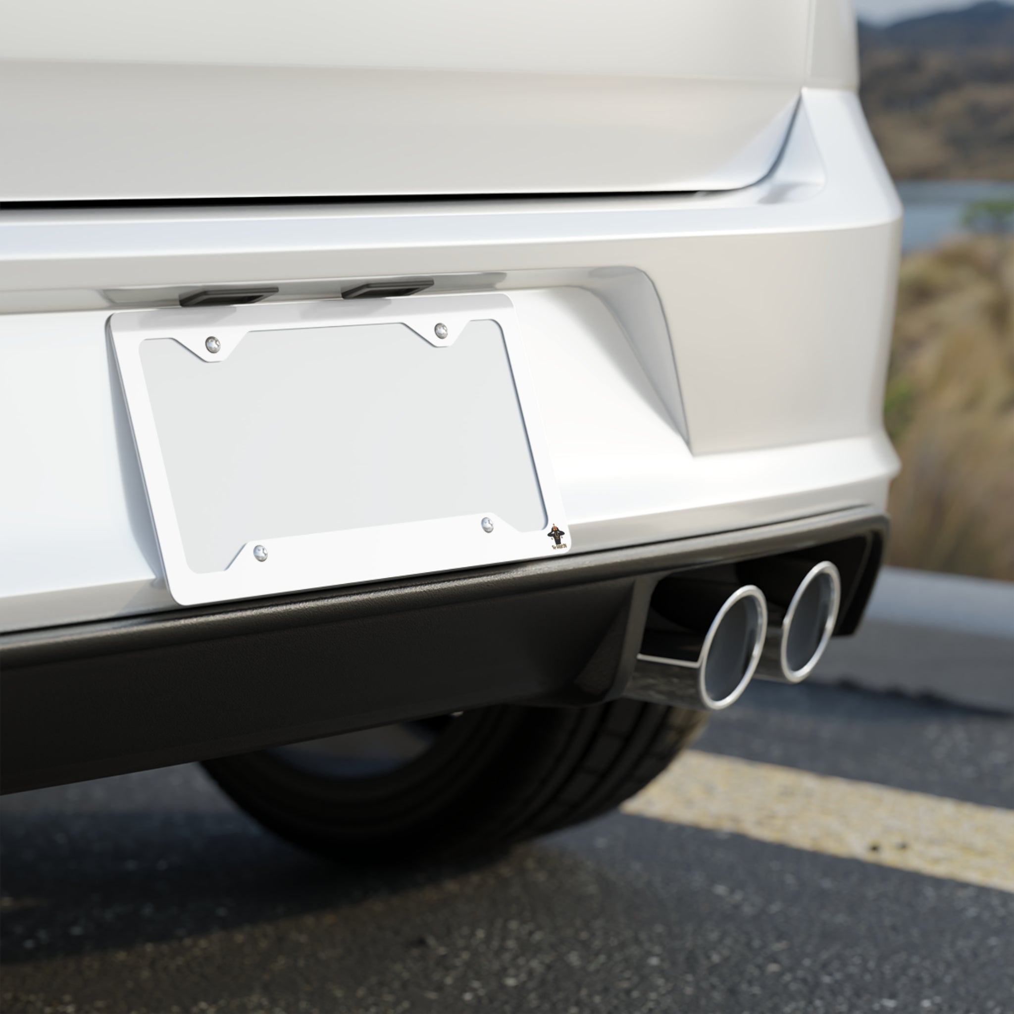 Customizable Top Notch 2k Metal License Plate Frame Printify
