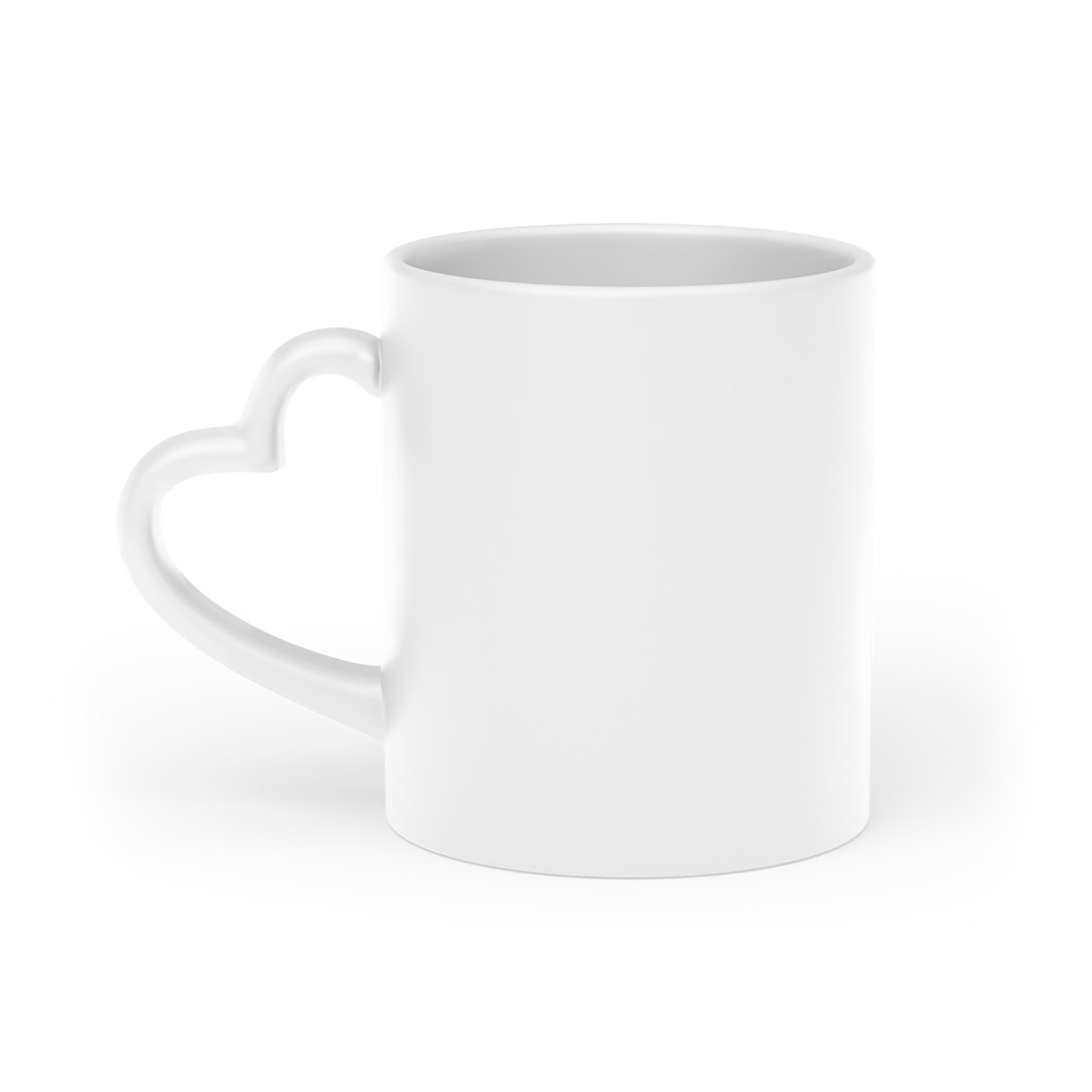 Customizable Top Notch 2k Heart-Shaped Mug Printify