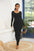 Round Neck Long Sleeve Maxi Wrap Dress Trendsi