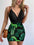 Surplice Spaghetti Strap Top and Printed Mini Skirt Set - Top Notch 2K LLC