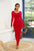 Round Neck Long Sleeve Maxi Wrap Dress Trendsi